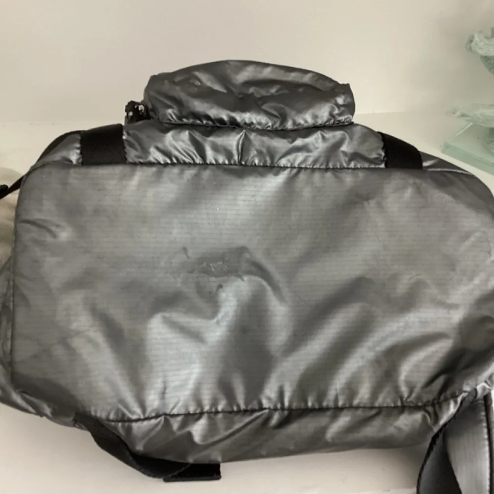 Bebe Sport Gray Nylon Retha Backpack